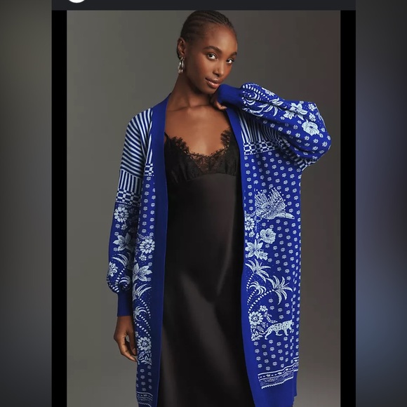 NWT Farm Rio x Anthropologie Printed Cardigan - Picture 3 of 9